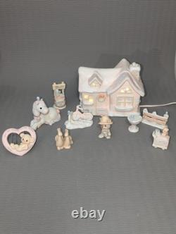 10pcs Precious Moments Figurines 1986-1998 Light Up Glowing Sam's House Horse