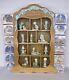 12 Precious Moments Miniature Monthly Figurine Collection & Wood Display Shelf