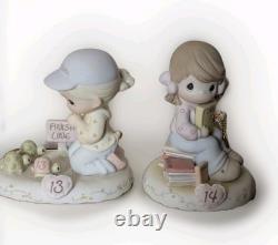 14 Precious Moments Growing in Grace & It's A Girl & 1st Confirmation Figs. RARE