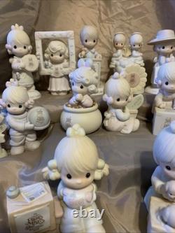 17 Piece Vintage Precious Moments Figurines Lot. 1979-96. Collectors Club Enesco