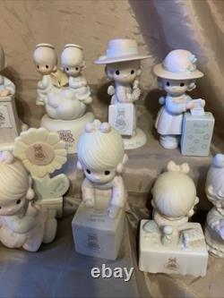 17 Piece Vintage Precious Moments Figurines Lot. 1979-96. Collectors Club Enesco