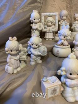 17 Piece Vintage Precious Moments Figurines Lot. 1979-96. Collectors Club Enesco
