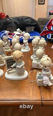 1970's And 1980's Precious Moments Porcelain Figurines Lot of 34