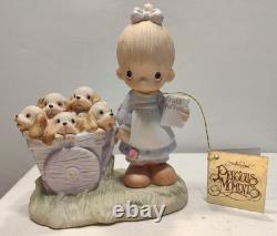 1977 Precious Moments God Loveth A Cheerful Giver Free Puppies