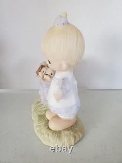 1977 Precious Moments God Loveth a Cheerful Giver Free Puppies Rare Original 21
