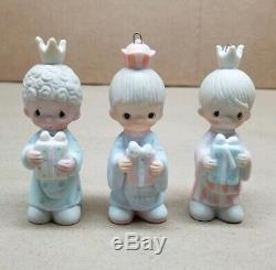 1980 Lot Precious Moments NATIVITY SCENE Christmas Ornaments Figure Extras