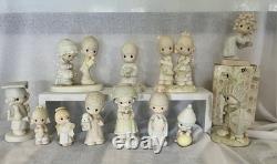 1980's Precious Moments Porcelain Figurines Lot of 12