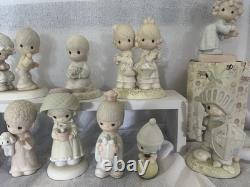 1980's Precious Moments Porcelain Figurines Lot of 12