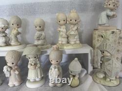 1980's Precious Moments Porcelain Figurines Lot of 12