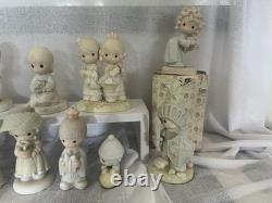 1980's Precious Moments Porcelain Figurines Lot of 12