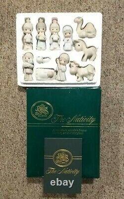 1982 Precious Moments The Nativity 11 Piece Set Come Let Us Adore Him By Enesco