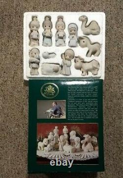 1982 Precious Moments The Nativity 11 Piece Set Come Let Us Adore Him By Enesco