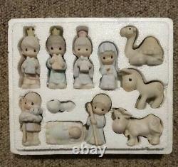 1982 Precious Moments The Nativity 11 Piece Set Come Let Us Adore Him By Enesco