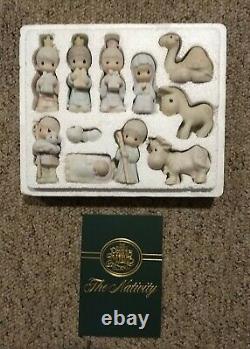 1982 Precious Moments The Nativity 11 Piece Set Come Let Us Adore Him By Enesco