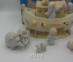 1992 PRECIOUS MOMENTS Two By Two The Noah's Ark Story 8 Piece Set w Boxes