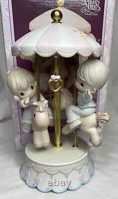 1995 Precious Moments Love Makes The World Go Round 139475 Carousel Figurine MIB