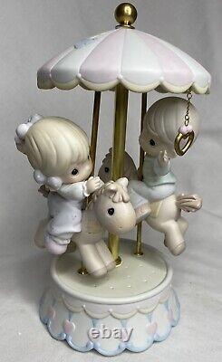 1995 Precious Moments Love Makes The World Go Round 139475 Carousel Figurine MIB