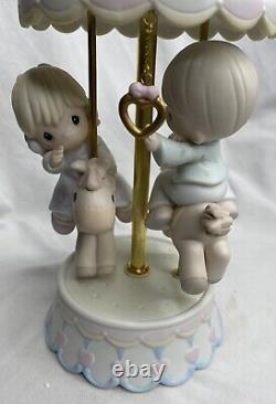 1995 Precious Moments Love Makes The World Go Round 139475 Carousel Figurine MIB