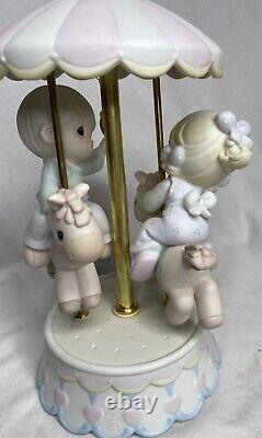 1995 Precious Moments Love Makes The World Go Round 139475 Carousel Figurine MIB