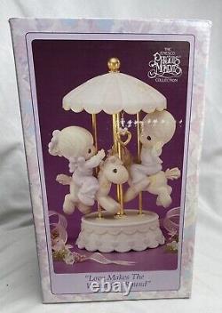 1995 Precious Moments Love Makes The World Go Round 139475 Carousel Figurine MIB