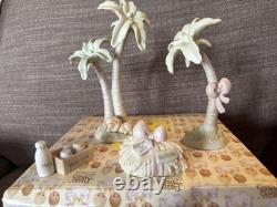 1997 Precious Moments #272582 Nativity Hay Bale, Baby Food, Palm Tree Set No Box