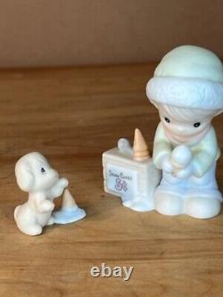 1998 Sugar Town Precious Moments POST OFFICE Lighted Collector's Set #456217