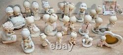 19 Piece Precious Moments Figures Lot- 70's and 80's Retired and Rares