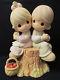 2001 Precious Moments 9 Figurine Love One Another Signed By Fujioka #822426