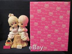 2001 Precious Moments 9 Figurine Love One Another Signed by Fujioka # 822426