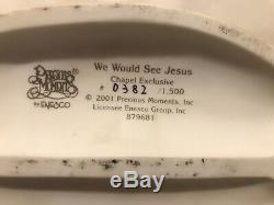 2001 Precious Moments We Would See Jesus 382/1500 879681 Large Chapel RARE