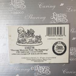 2002 Precious Moments FROM THE BEGINNING 25th ANNIVERSARY LIMITED EDITION 110238