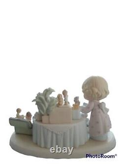 2002 Precious Moments From the Beginning 25 Anniversary # 110238 Group Figurine