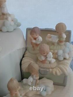 2002 Precious Moments From the Beginning 25 Anniversary # 110238 Group Figurine
