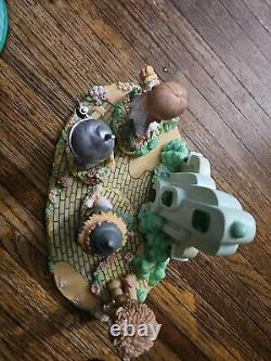 2003 Precious Moments Enesco Wizard Of Oz Emerald City Skyline Base 4 Figurines