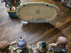 2003 Precious Moments Enesco Wizard Of Oz Emerald City Skyline Base 4 Figurines