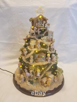 2005 Precious Moments Rare O Holy Night Illuminated Nativity Tree Bradford