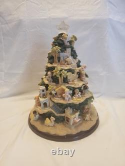 2005 Precious Moments Rare O Holy Night Illuminated Nativity Tree Bradford