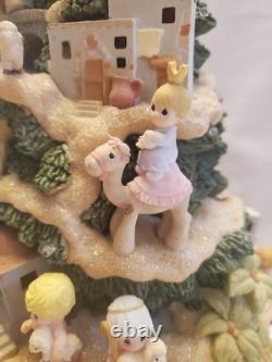 2005 Precious Moments Rare O Holy Night Illuminated Nativity Tree Bradford
