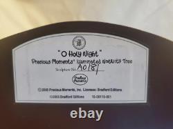 2005 Precious Moments Rare O Holy Night Illuminated Nativity Tree Bradford