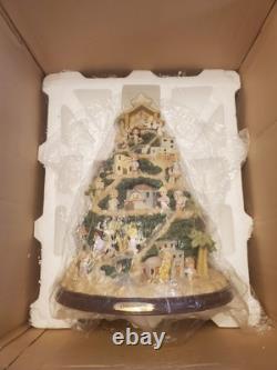 2005 Precious Moments Rare O Holy Night Illuminated Nativity Tree Bradford