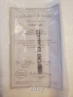 2005 Precious Moments Rare O Holy Night Illuminated Nativity Tree Bradford
