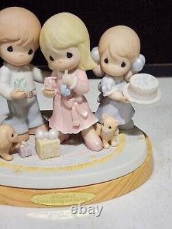 2008 Precious Moments 30 Years Of Loving, Caring, Sharing Figurine On Base