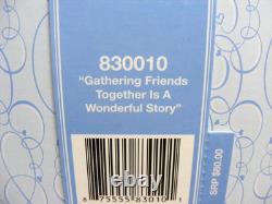 2008 Precious Moments Figurine Gathering Friends Together Is A Wonderful Story