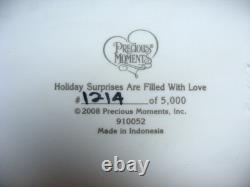 2008 Precious Moments Figurine Holiday Surprises Are Filled With Love No. 910052