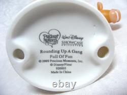 2009 Precious Moments Figurine #920003 Rounding Up A Gang Full of Fun Disney E-1