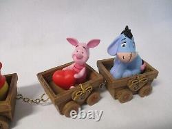 2012 Precious Moments Christopher Robin pulling Pooh Wagon Piglet Eeyore, 122406