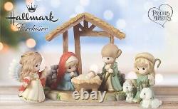 2018 Precious Moments 7 Piece Nativity Set #199301 For Unto Us A Child is Born