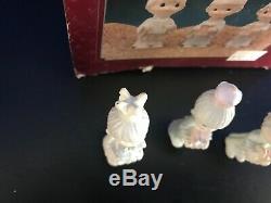 22 Piece Precious Moments Miniature Pewter Nativity- Original Boxes