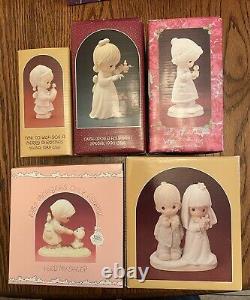 33 piece lot precious moments figurines in boxes see below for full list