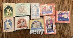 33 piece lot precious moments figurines in boxes see below for full list